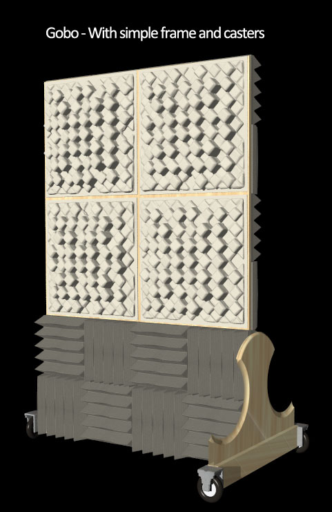 DIY-gobo foam diffuser -new stand