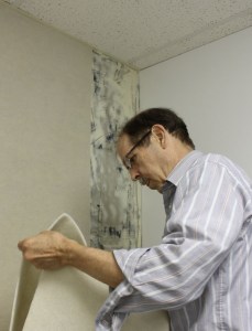 5. Best practice is to run the fabric in the same direction every time. Not just with the ribs, but in the same direction it comes off the roll. So find the top.