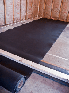 BlockAid® is a heavy impermeable barrier for stopping the transmission of sound.