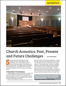 TFWM august 2020 Acoustics First article